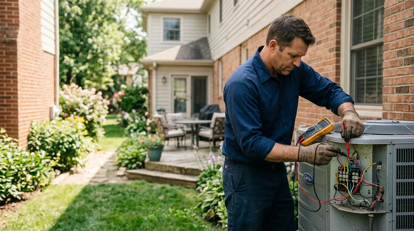 HVAC technician working near Oklee, MN
